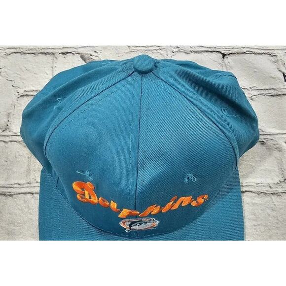Vintage Miami Dolphins Snapback Hat Cap Team NFL AJD Adjustable - Picture 2 of 12